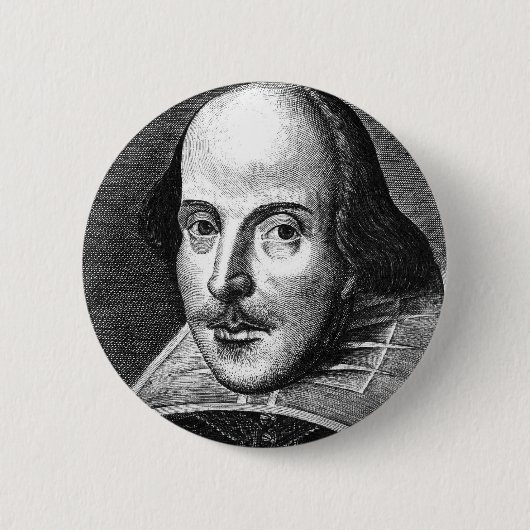 William Shakespeare Button (Vorderseite)