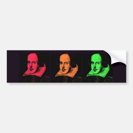 William Shakespeare-Collage Autoaufkleber (Vorne)