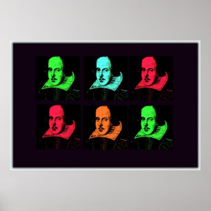 William Shakespeare-Collage Poster