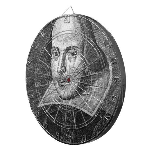 William Shakespeare Dartscheibe (Vorderseite rechts)