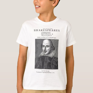 William Shakespeare First Folio Titelseite 1623 T-Shirt