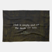 William Shakespeare Humore Witty Quotation Geschirrtuch (Horizontal)