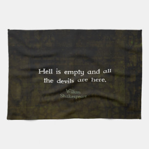 William Shakespeare Humore Witty Quotation Geschirrtuch