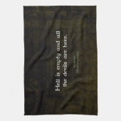 William Shakespeare Humore Witty Quotation Geschirrtuch (Vertikal)