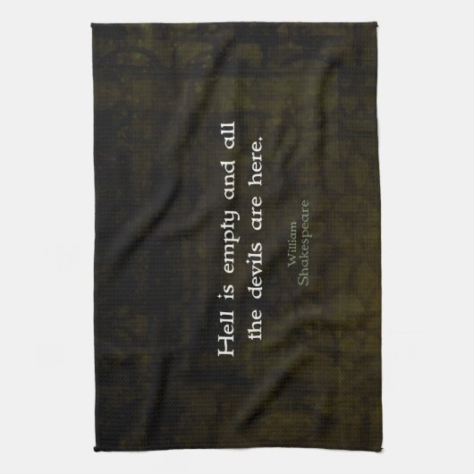 William Shakespeare Humore Witty Quotation Geschirrtuch (Vertikal)