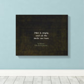 William Shakespeare Humore Witty Quotation Leinwanddruck (Insitu (Holzboden))