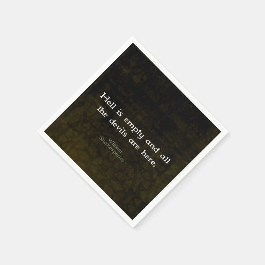 William Shakespeare Humore Witty Quotation Serviette (Ecke)