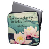 William Shakespeare inspirierendes Zitat "Denken" Laptopschutzhülle (Vorderseite Links)