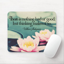 William Shakespeare inspirierendes Zitat "Denken" Mousepad