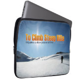 William Shakespeare inspirierendes Zitat "Klettern Laptopschutzhülle (Vorne Rechts)