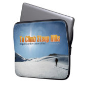 William Shakespeare inspirierendes Zitat "Klettern Laptopschutzhülle (Vorderseite Links)