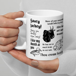 William Shakespeare Insults Funny Drama Theater Kaffeetasse