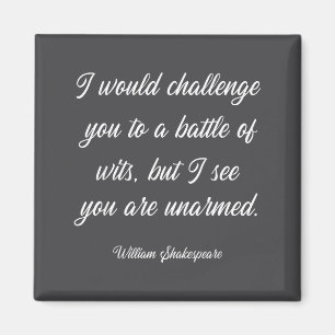 William Shakespeare Kampf Der Geister Englische Li Magnet