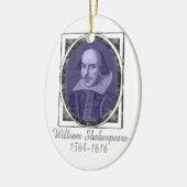 William Shakespeare Keramik Ornament (Links)