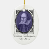 William Shakespeare Keramik Ornament (Vorne)
