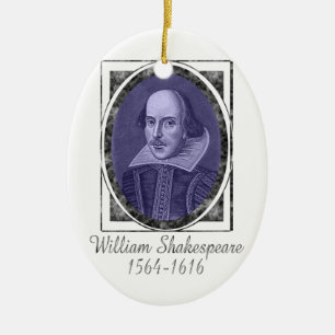 William Shakespeare Keramik Ornament