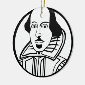 William Shakespeare Keramikornament (Links)