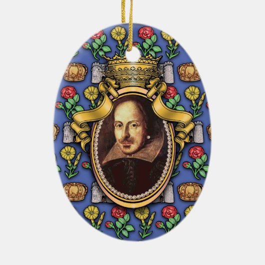 William Shakespeare Keramikornament (Hinten)