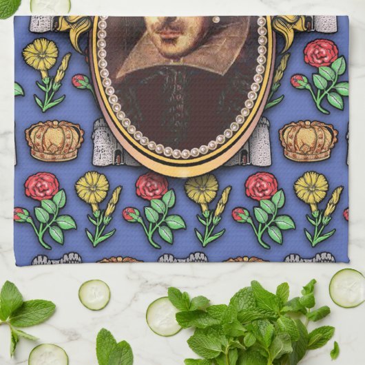 William Shakespeare Küchentuch (Gefaltet)