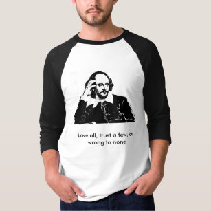 William Shakespeare - langer Hülsen-T - Shirt