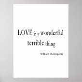 William Shakespeare Liebe ist wunderbar und schrec Poster (Vorne)
