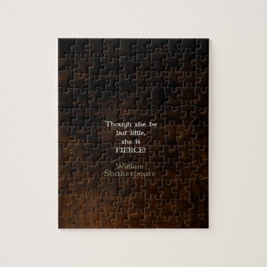 William Shakespeare Little and Fierce Quotation Puzzle (Vertikal)