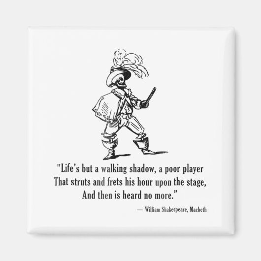 William Shakespeare Macbeth English Drama Death TS Magnet (Vorne)