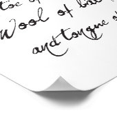 William Shakespeare Macbeth Spooky Quote Halloween Poster (Ecke)