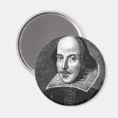 William Shakespeare Magnet (Vorderseite/Rückseite)