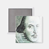 William Shakespeare Magnet (Vorderseite/Rückseite)