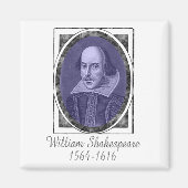 William Shakespeare Magnet (Vorne)
