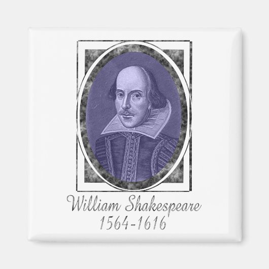 William Shakespeare Magnet (Vorne)