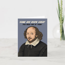 William Shakespeare Manche sind Geboren Great Birt Karte