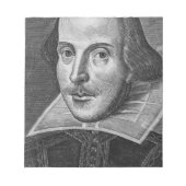 William Shakespeare Notizblock (Vorderseite)