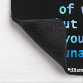 William Shakespeare Pastel Ich sehe, du bist unbew Mousepad (Ecke)