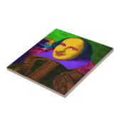 William Shakespeare Pop Art Fliese (Seite)