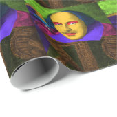 William Shakespeare Pop Art Geschenkpapier (Rolleneckpunkt)