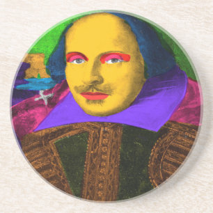 William Shakespeare Pop Art Getränkeuntersetzer