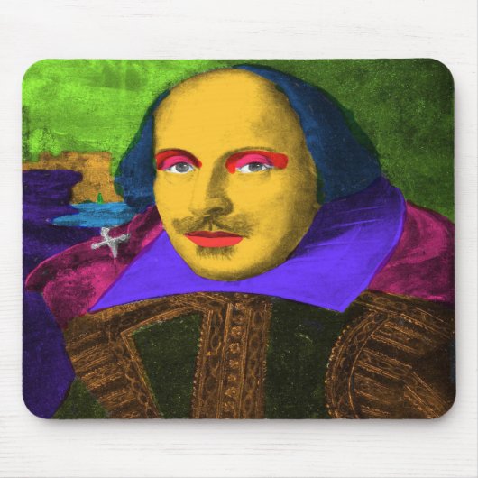 William Shakespeare Pop Art Mousepad (Vorne)