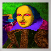 William Shakespeare Pop Art Poster (Vorne)