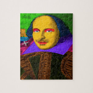 William Shakespeare Pop Art Puzzle