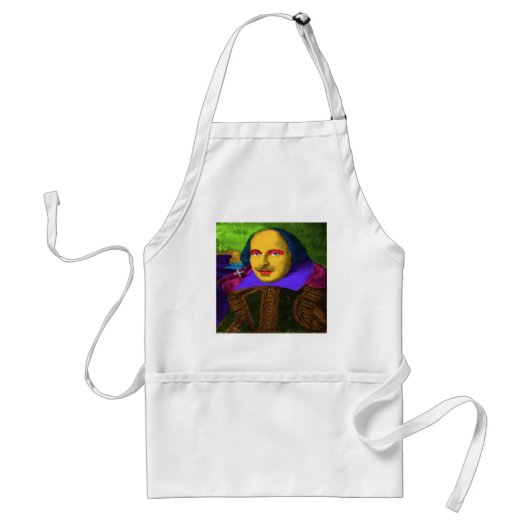William Shakespeare Pop Art Schürze (Vorne)