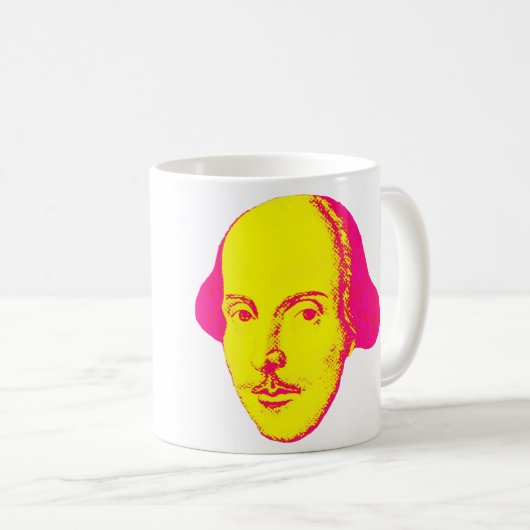 William Shakespeare Pop Art Tasse (VorderseiteRechts)