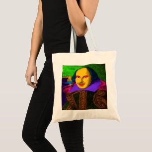 William Shakespeare Pop Kunst, Dichtung und Musik Tragetasche
