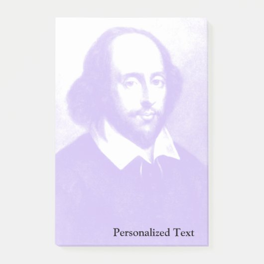 William Shakespeare Pop Post-it Klebezettel (Vorderseite)