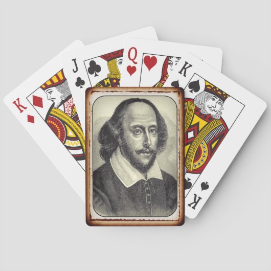 William Shakespeare Portrait Cards Spielkarten (Rückseite)