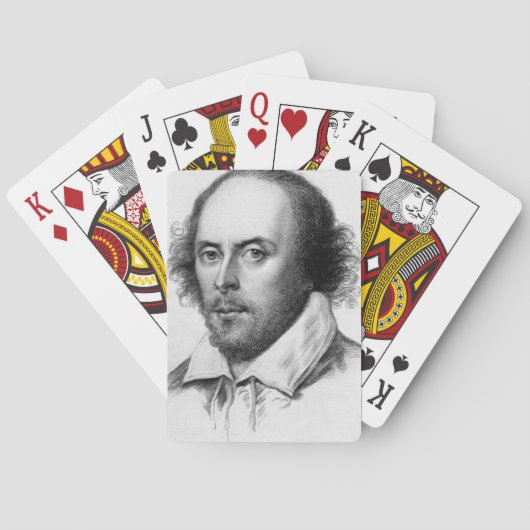 William Shakespeare Portrait Cards Spielkarten (Rückseite)