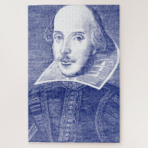 William Shakespeare Portrait from First Folio Puzzle