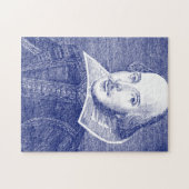 William Shakespeare Portrait from First Folio Puzzle (Horizontal)