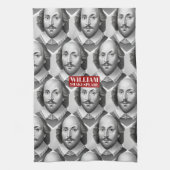 William Shakespeare Portrait Hamlet Illustration Geschirrtuch (Vertikal)